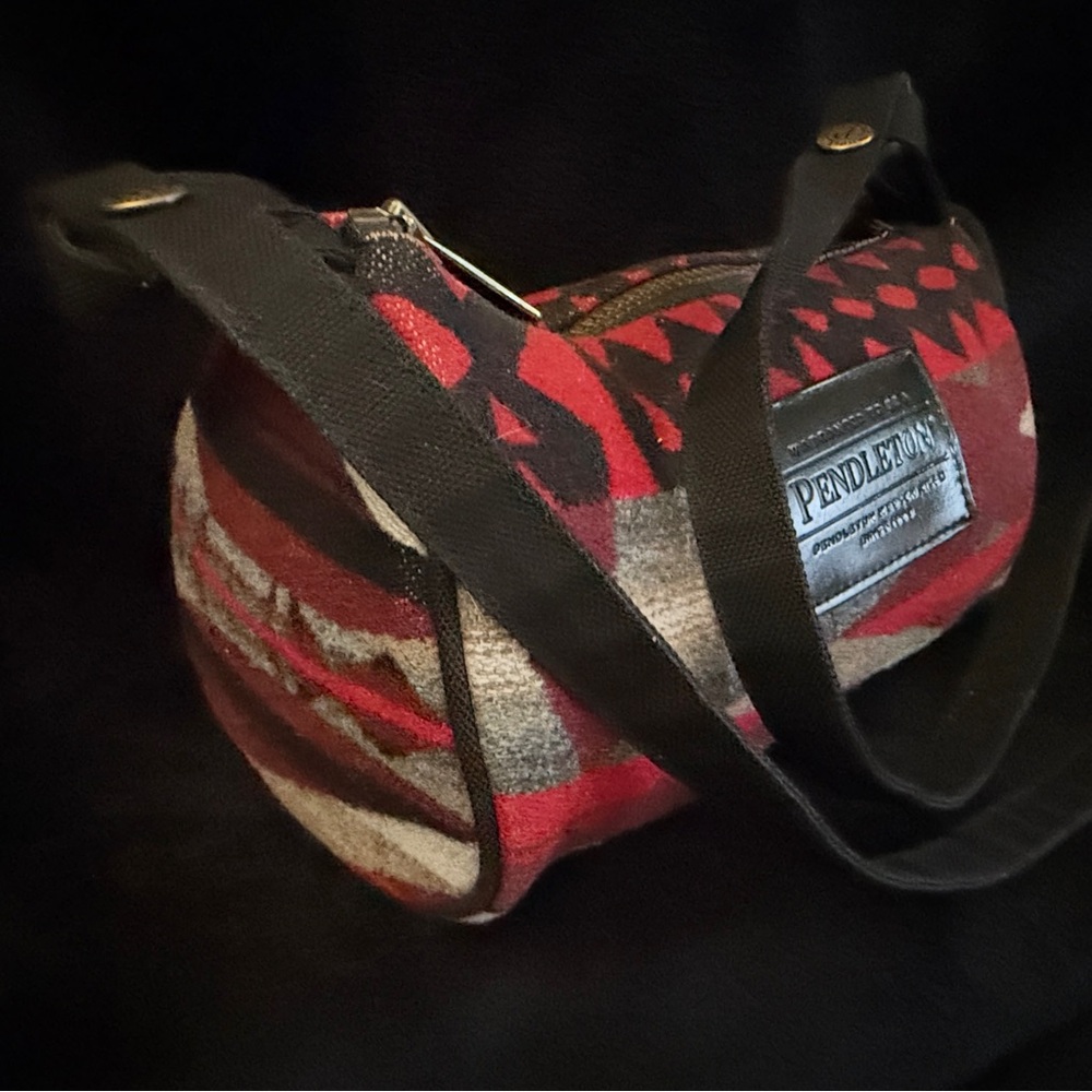 Pendleton Red And Black Geometric Bag - image 2